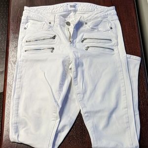 White Paige skinny jeans